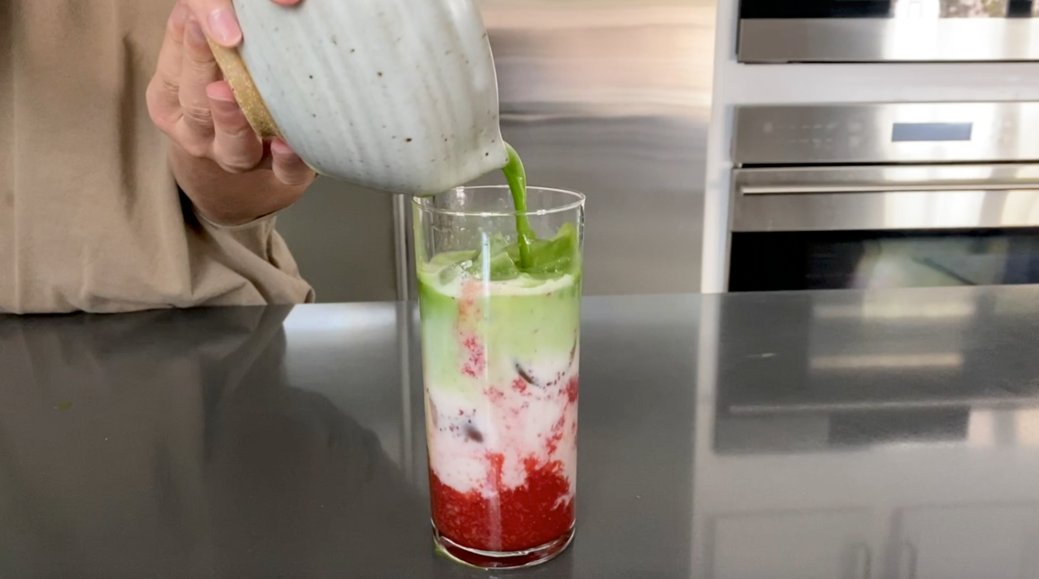 How to Make a Vegan Strawberry Matcha Latte - Step 11