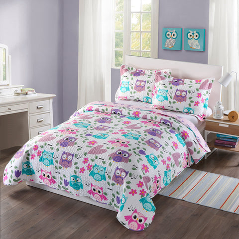 Marcielo 2 3 Piece Kids Bedspread Quilts Set Throw Blanket For