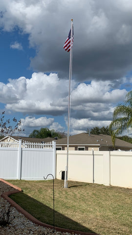 hoa, flagpole antenna, hf, vertical antenna, ham radio, ke6tt, florida, prepper, survival, diy