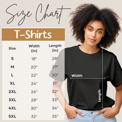 Brand63 Women's T-Shirt Size Chart - Comprehensive Fit and Measurement Guide