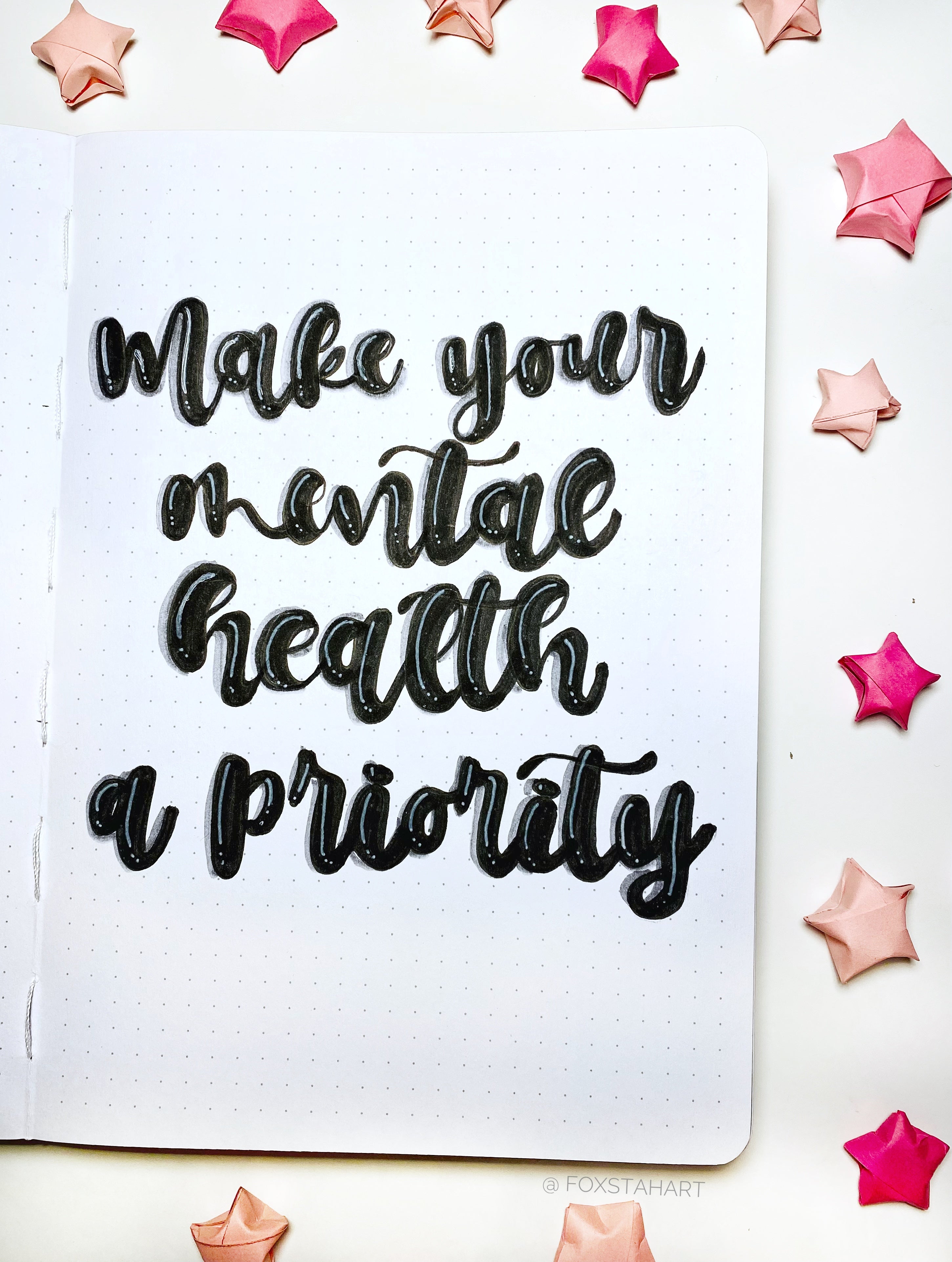 mental health and creativity by bullet journal 