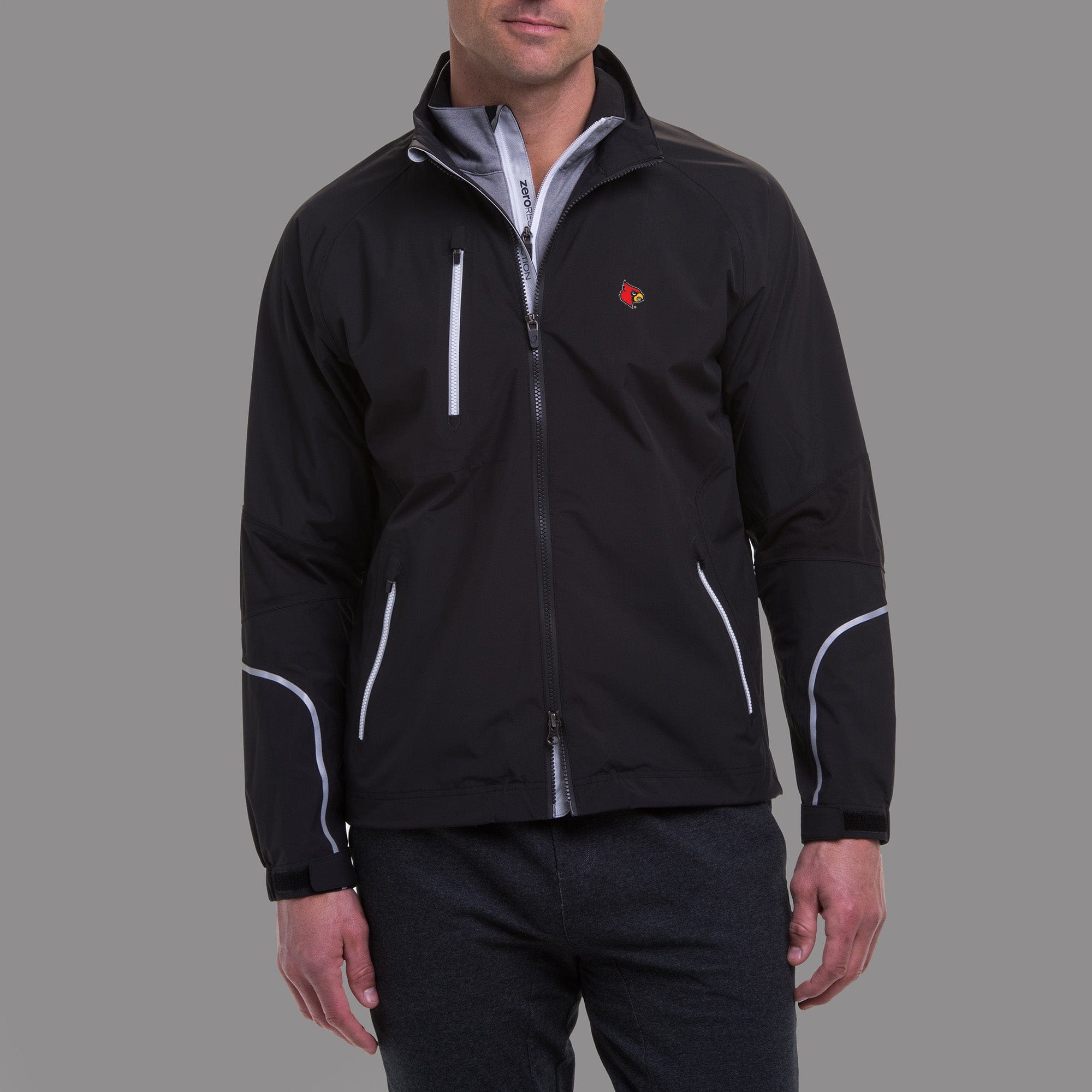 Zero Restriction Power Torque Full Zip Jacket Black/Metallic Silver