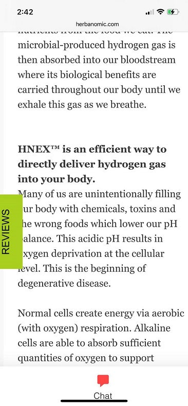 Herbanomic HNEX Hydrogen Scam Evidence 2
