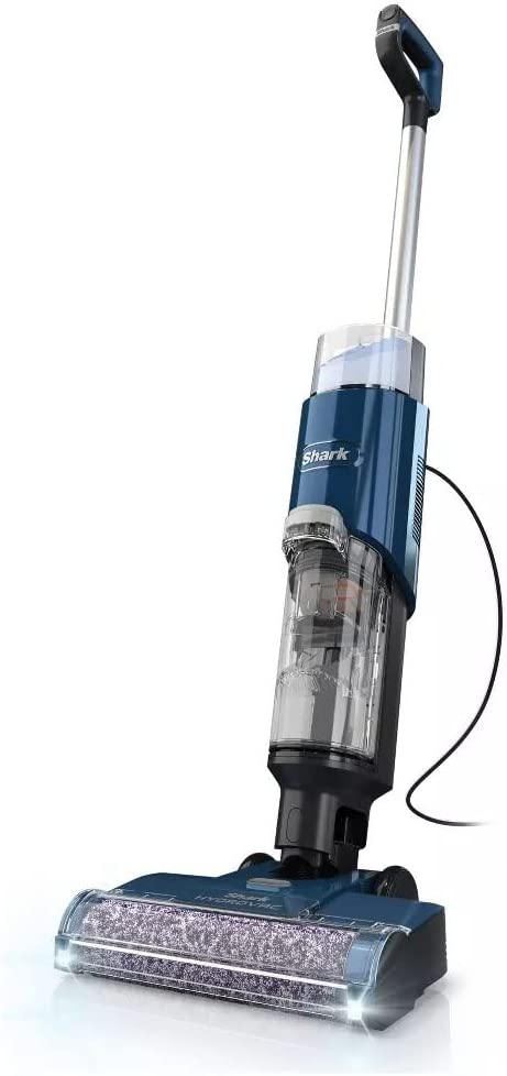 Image of Shark WD101 HydroVac XL 3-in-1 Vacuum, Mop & Self-Cleaning System for Multi-Surface Cleaning, Perfect for Hardwood, Tile, Marble, Area Rug & More, Corded (No Solution Included) Navy (Renewed)