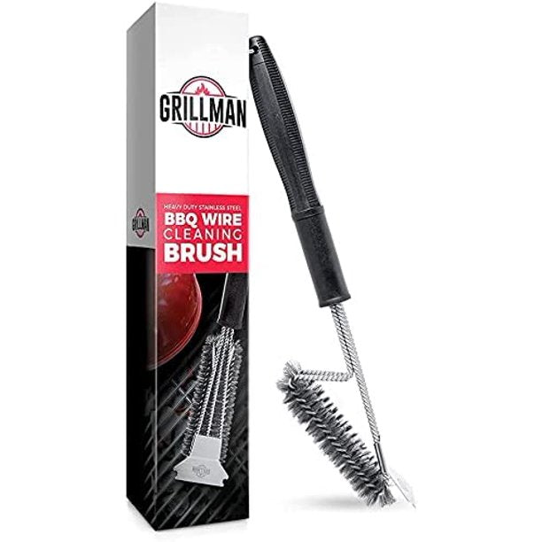 Image of Grillman Cleaning Brush and Scraper - Heavy-Duty Non scratching 18" BBQ Grill Cleaner, Safe Accessories for All Grill Types