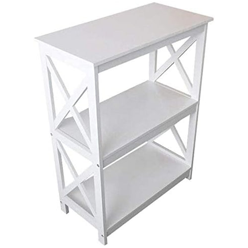 Image of Etna Products Wood Deluxe Table 3 Tier, White