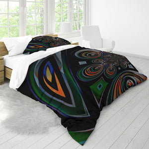 Inner Circle Etc Queen Duvet Cover Set Lycon Art Design