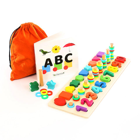 wood counting board for child development