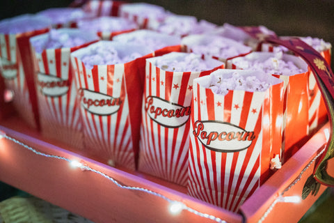National Caramel Popcorn Day - April 6th - Popcorn Bags in a Tray