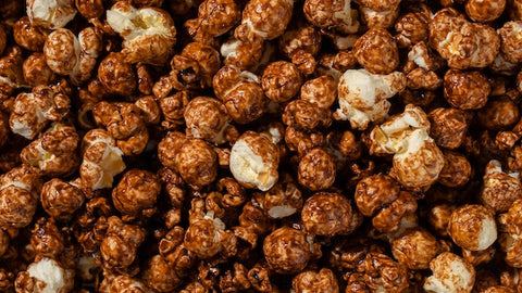 Close up of Gourmet Caramel Popcorn - Try Before You Buy Bulk Gourmet Popcorn