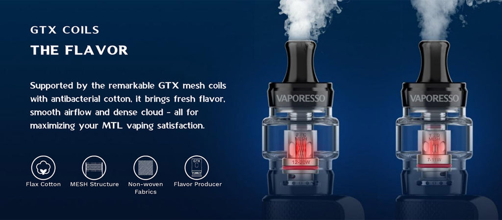 Vaporesso GTX One Mod Kit / GTX Tank 18 / 2000mAh - 3ml - GTX Mesh Coils