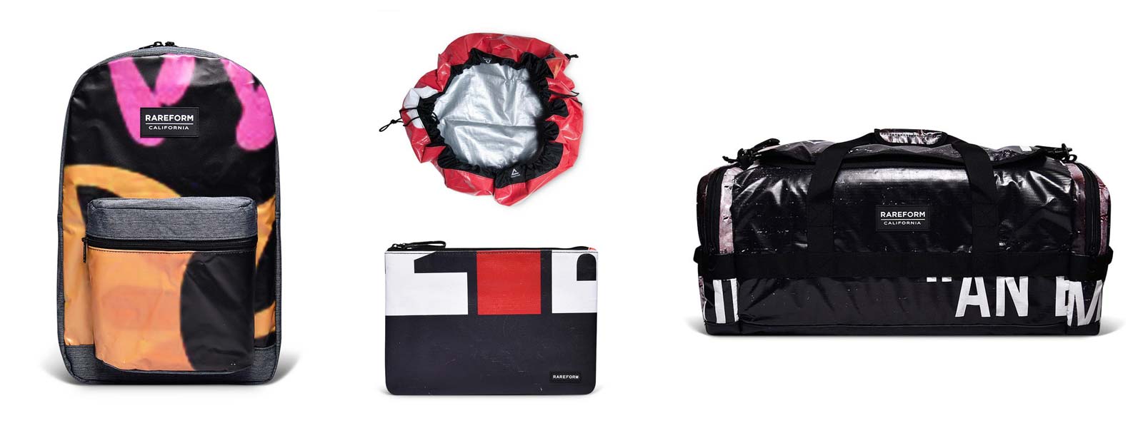 duffle bags made from billboards