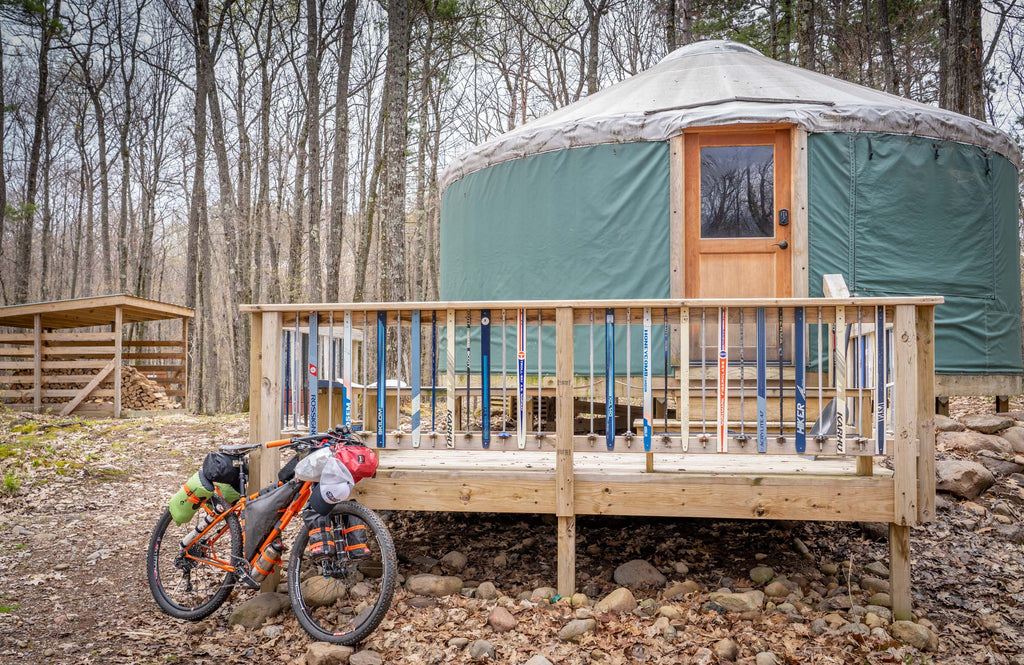 northwoods yurt wisconsin bikepacking