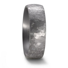 Textured tantalum wedding ring