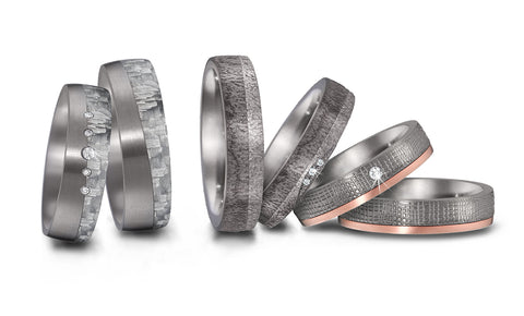 Tantalum wedding rings for men and woman