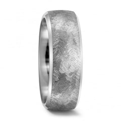 scratched look titanium wedding ring