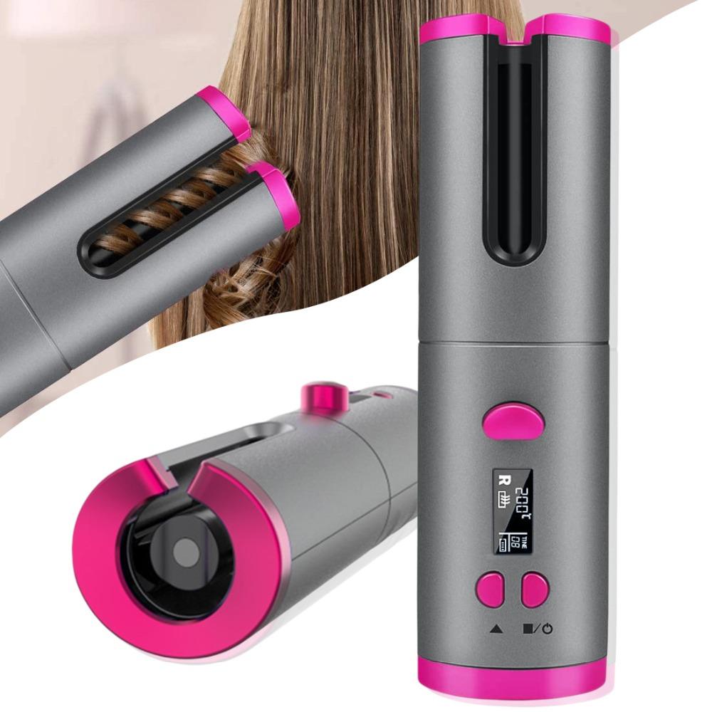 Auto Ceramic Wireless Curling Iron Hair Waver Dealsdirectnz 