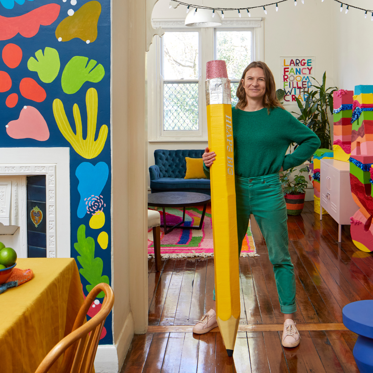 Sophie Elinor Artist home tour Mustard Made lockers