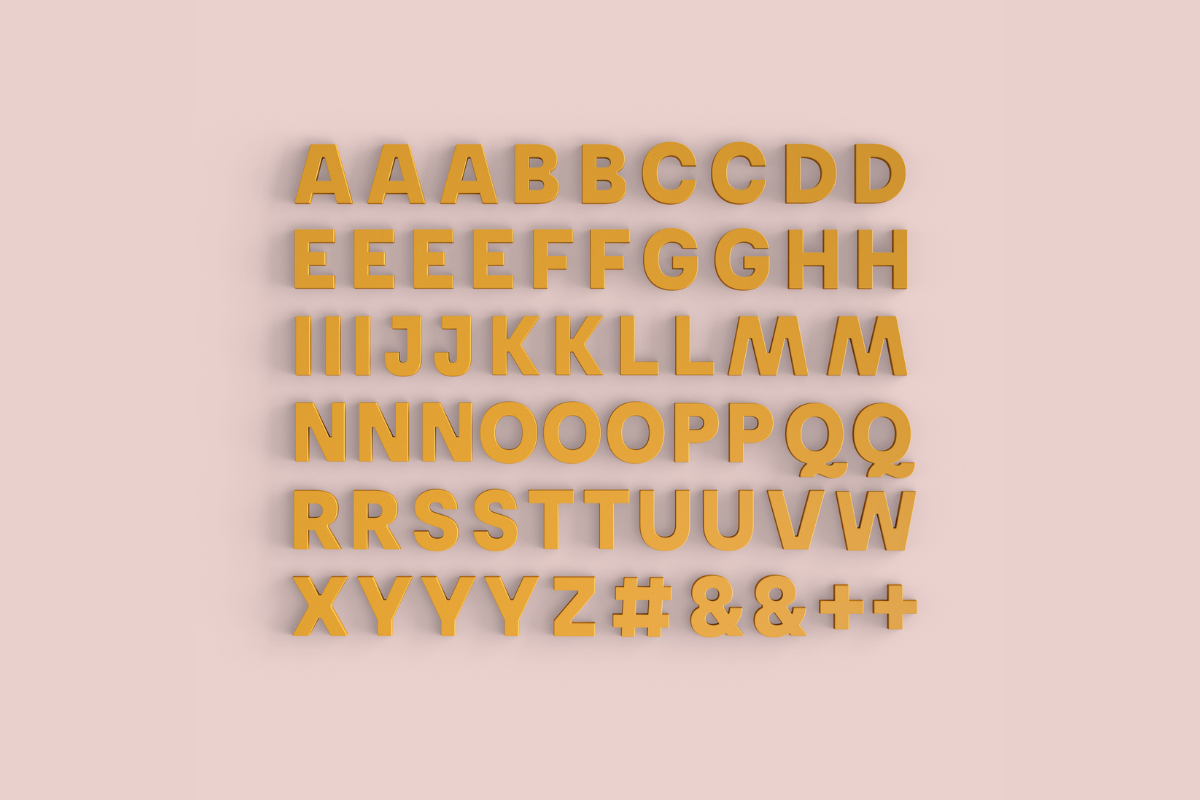 wordbits and mustard made - alphabet magnet exclusive collaboration