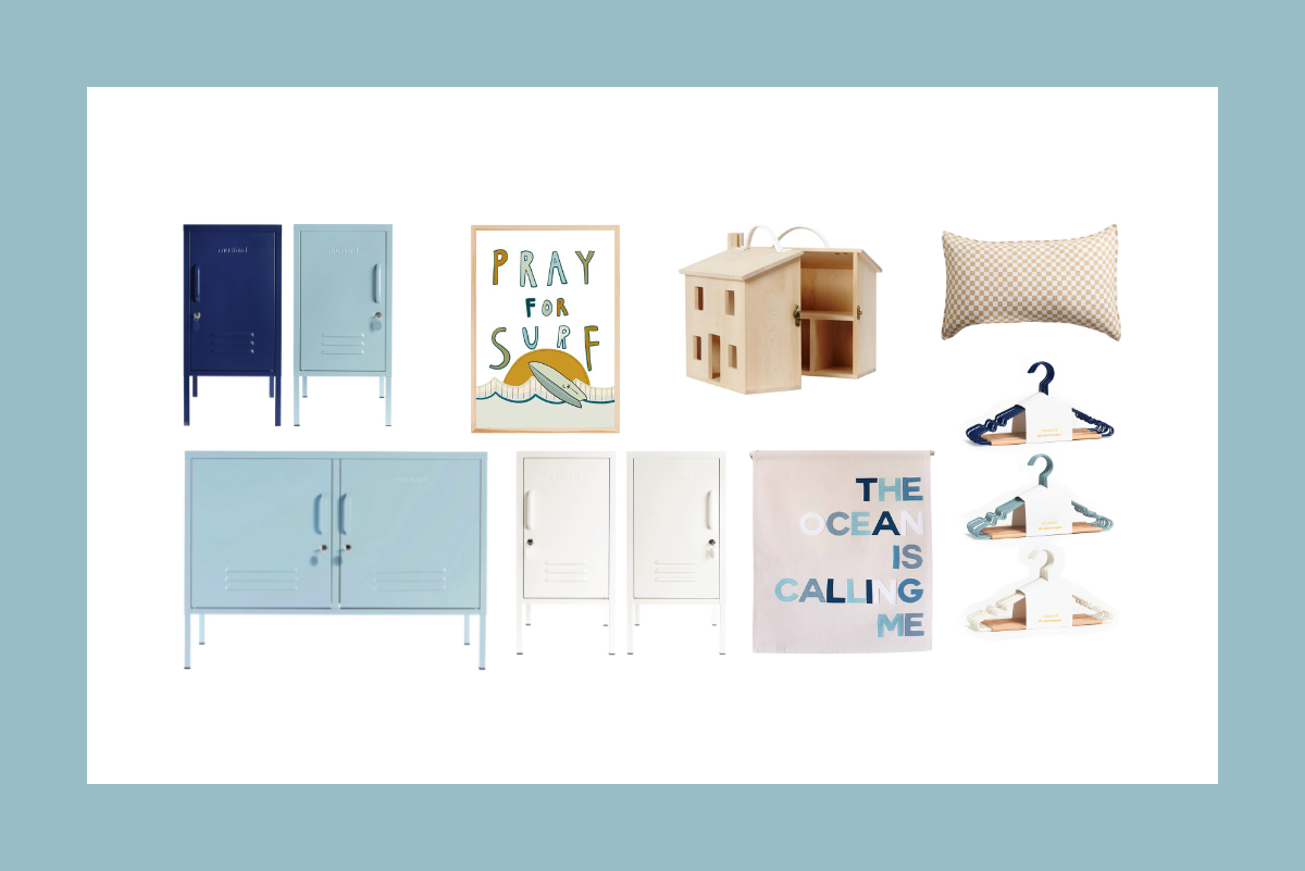 Coastal calm interior trend mood board 