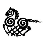 Black Norse Viking Stickers