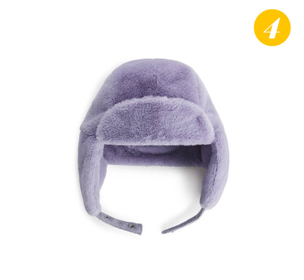 Fur cap lilac Arket