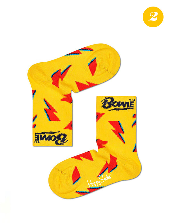 Happy Socks 4er-Pack Bowie-Geschenkbox für Kinder