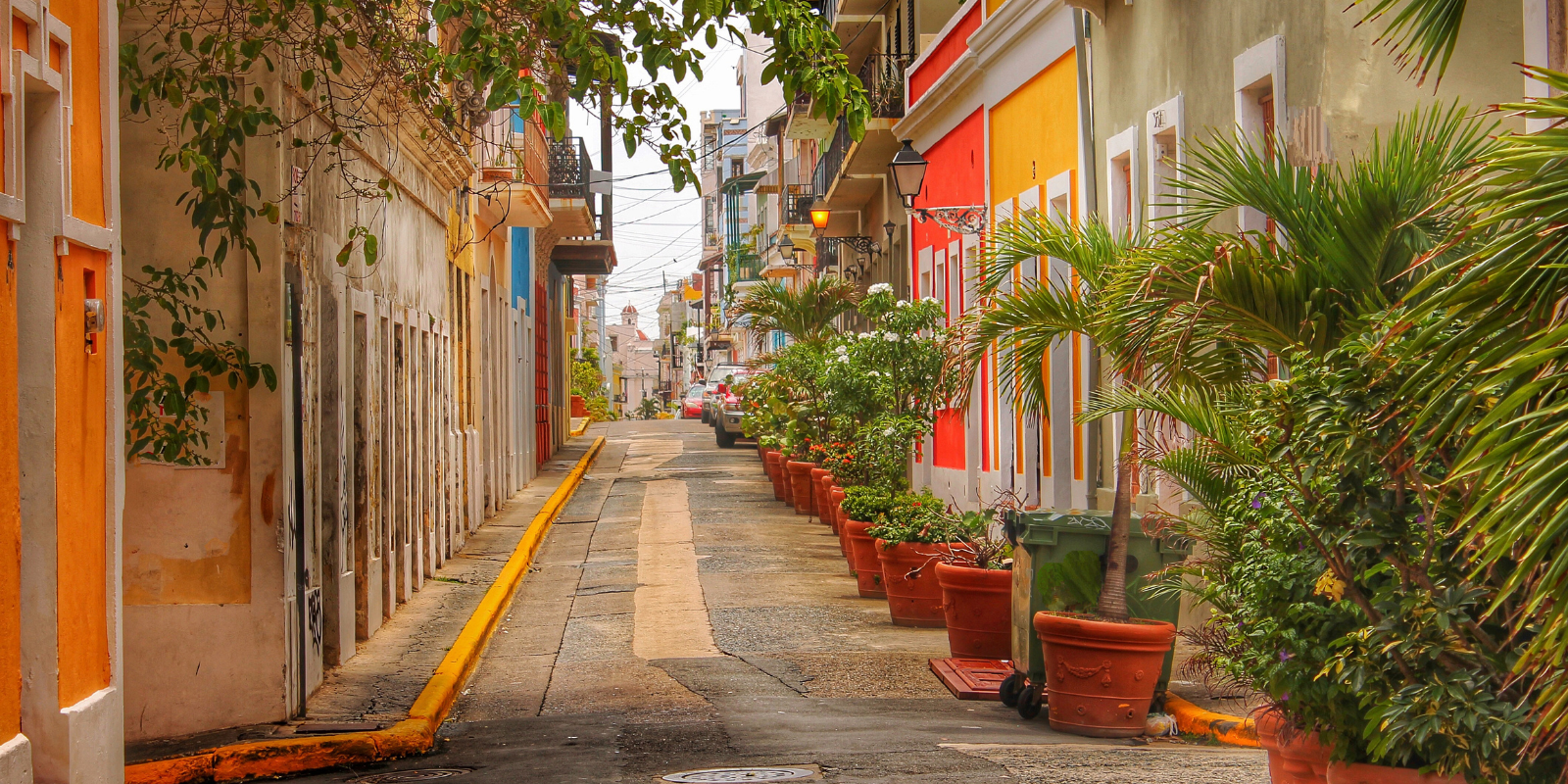 the colored streets of San Juan, Puerto Rico