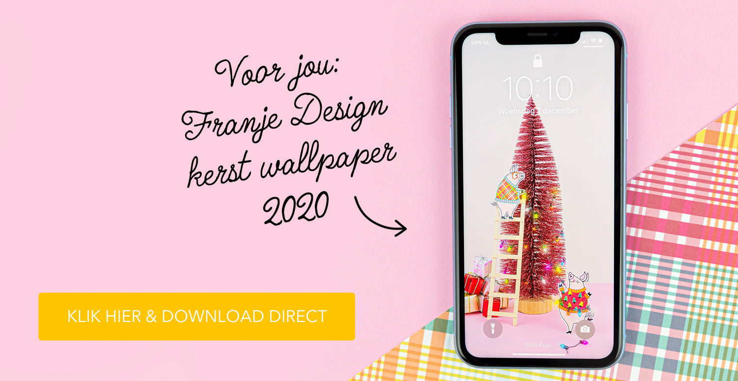 Franje Design kerst wallpaper smartphone 2020