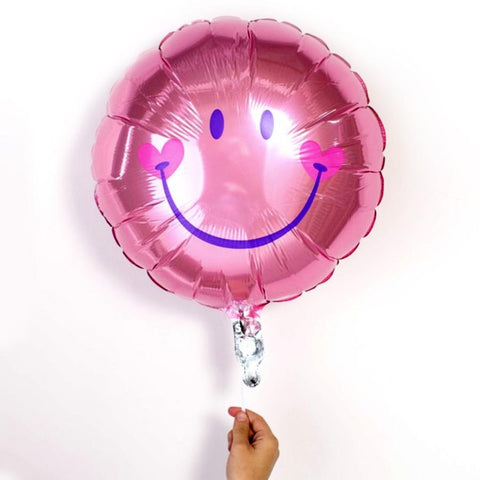 Greetz pink smiley balloon post