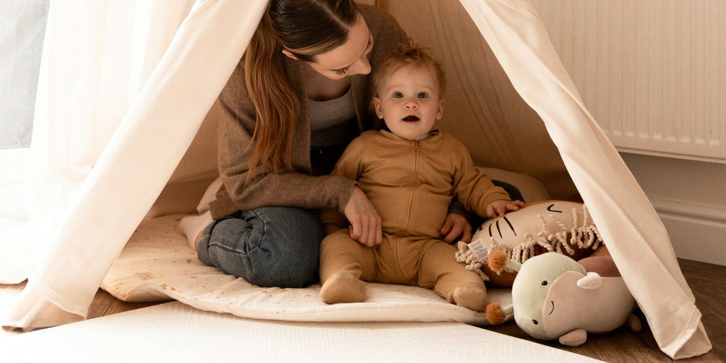 Sunny Alba Tipi-Zelt Creme/Weiß für Kinder