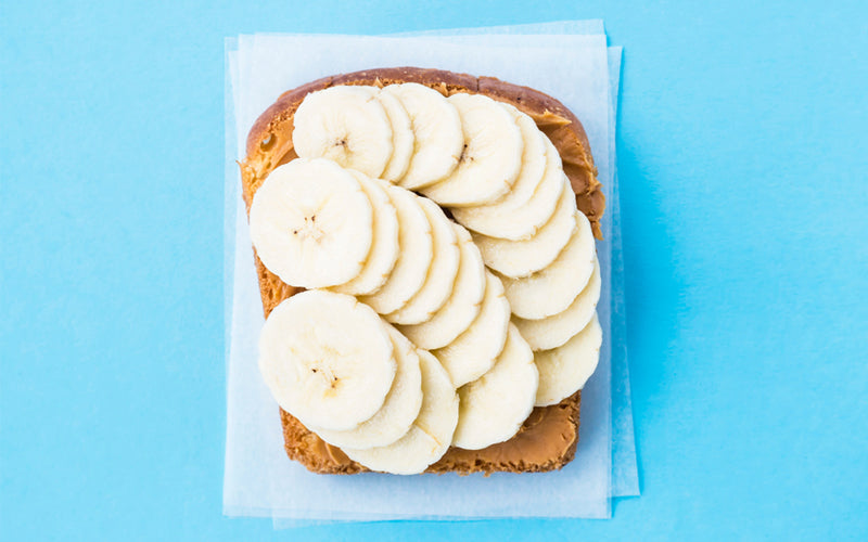 Bananenbrood met pindakaas