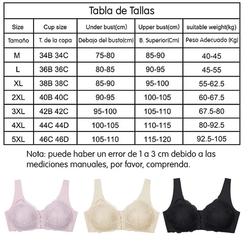 Brasier de Gancho Frontal Push-Up – La NiQuereña