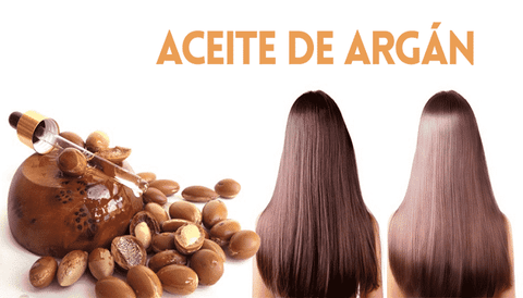 reparar el cabello con aceite puro de argan