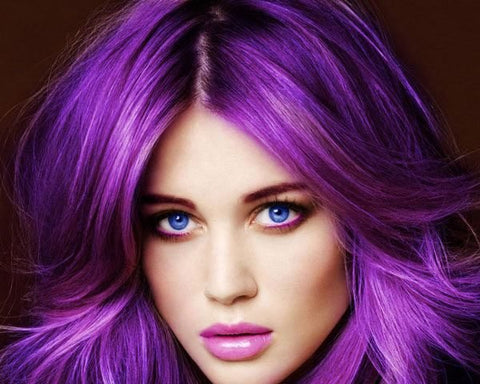cabello púrpura 