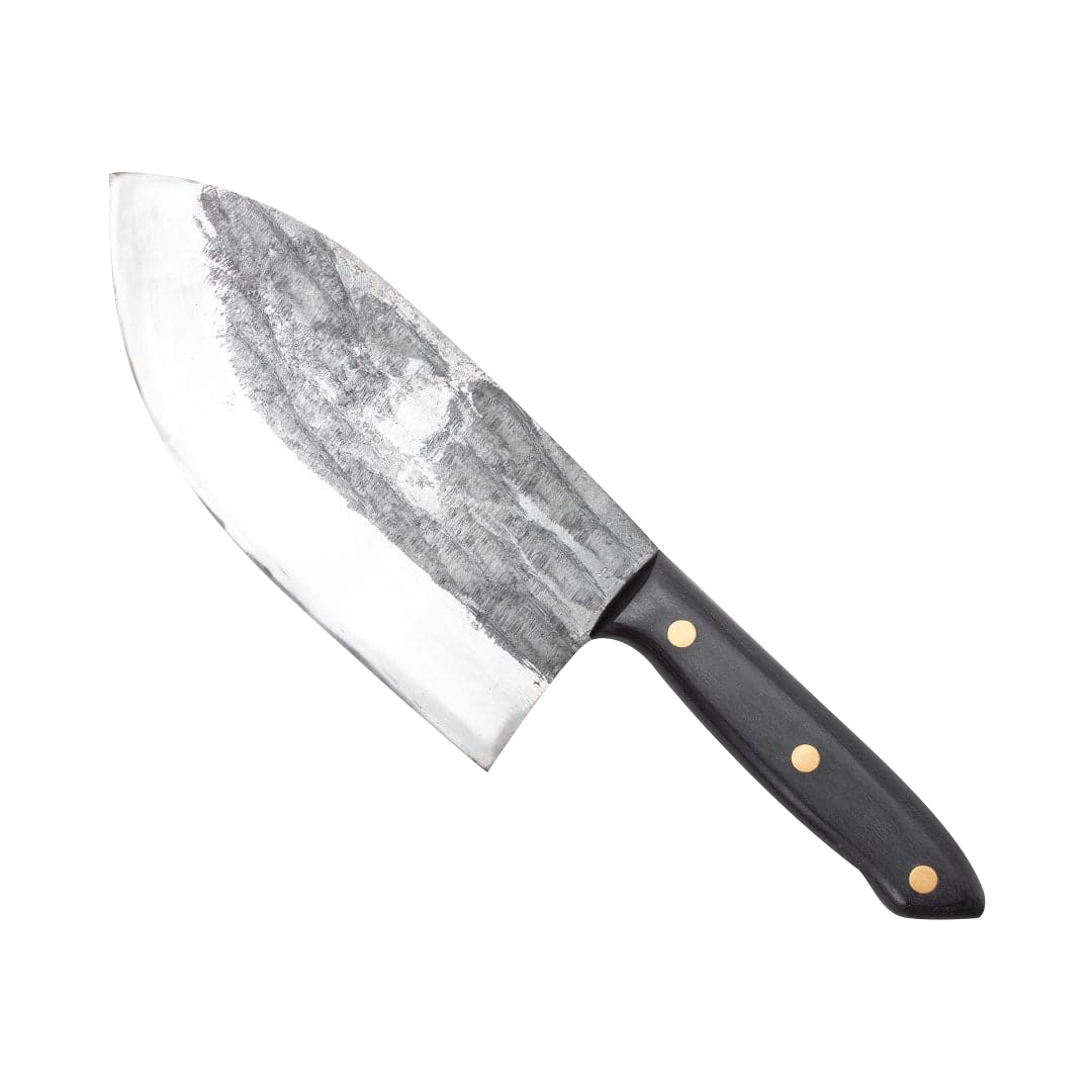 COOLINA Knife PROMAJA Handmade Multipurpose Chef's Knife, Carbon Steel  Knife with Wooden Handle for Indoor and Outdoor Cooking | Well Balanced and