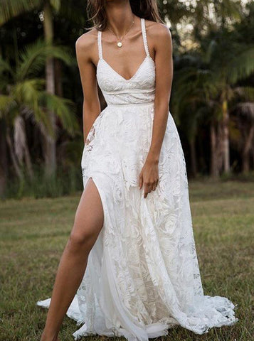 casual hippie wedding dresses plus size