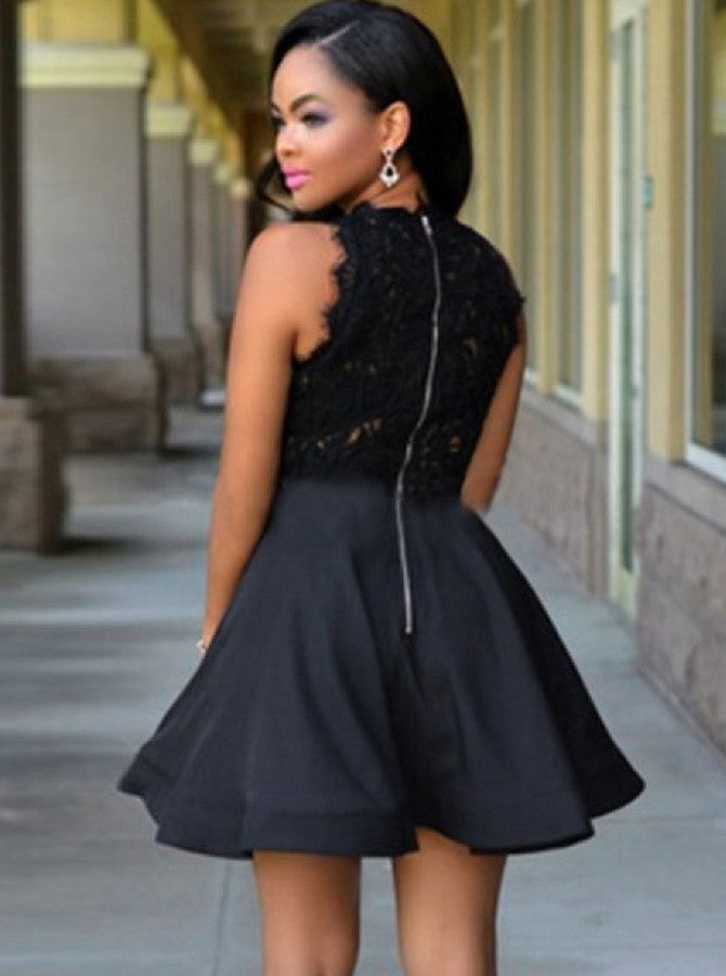Black Cocktail Dresses,Short Homecoming Dresses,Aline Cocktail Dress,L ...