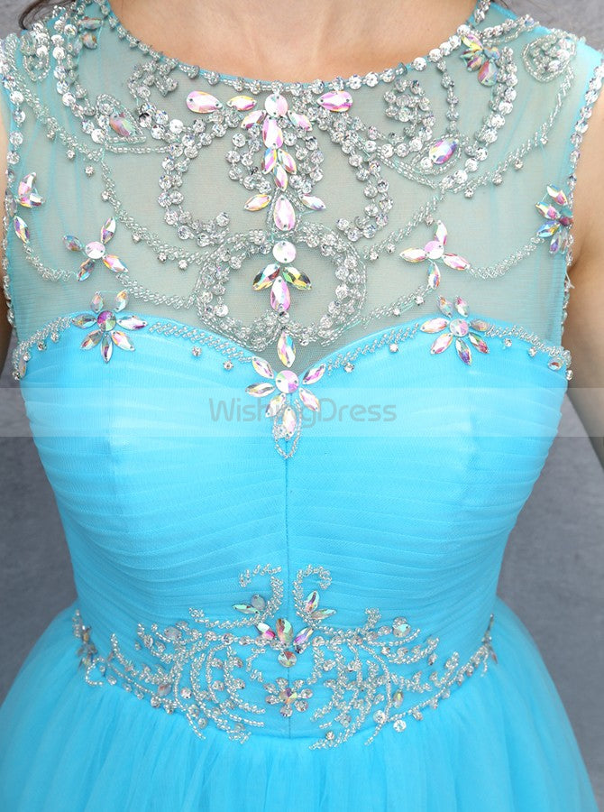 Blue Sweet 16 Dresses,Homecoming Dress for Teens,Tulle Sweet 16 Dress ...
