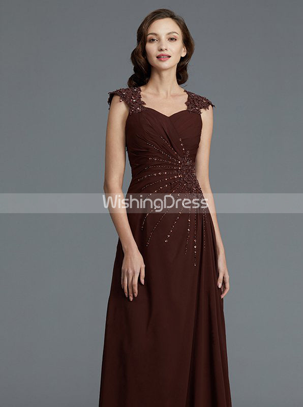 brown chiffon dresses