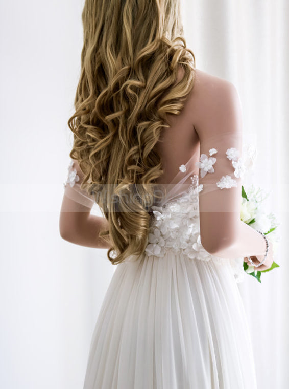 floral chiffon bridesmaid dresses
