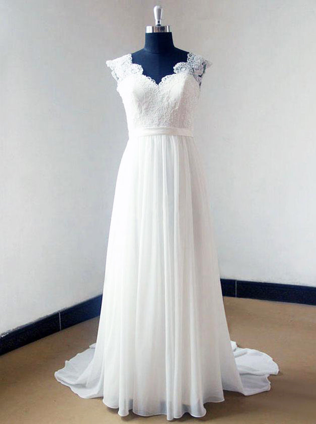 chiffon bridal gowns