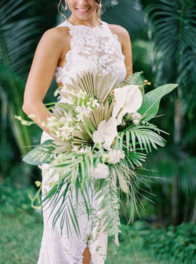 Lace Wedding Dresses,Open Back Bridal Dress,Fitted Wedding Dress,Sexy ...