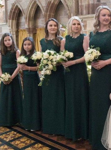 dark forest green bridesmaid dress