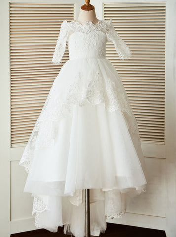 Cheap Flower Girl Dresses Of Ivory, Lace, White and Black Online Store ...