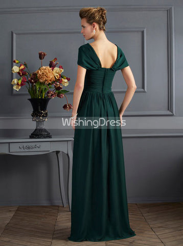 forest green mother of bride dress