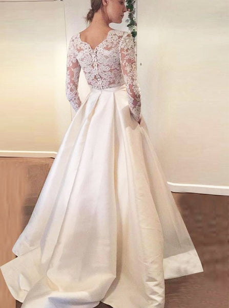  Ivory  Wedding  Dresses  Wedding  Dress  with Sleeves Wedding  