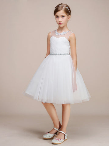 white childrens bridesmaid dresses