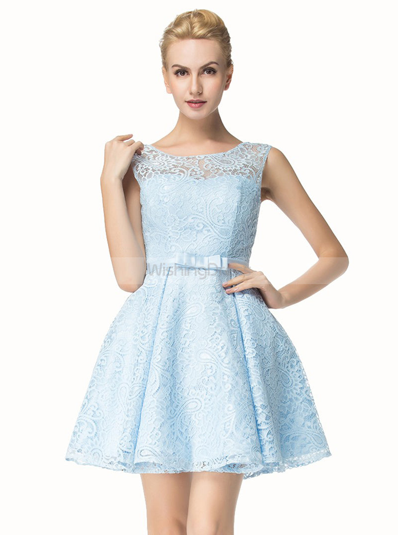 Light Blue Sweet 16 Dresses,Lace Homecoming Dresses,Short Mini Sweet 1 ...