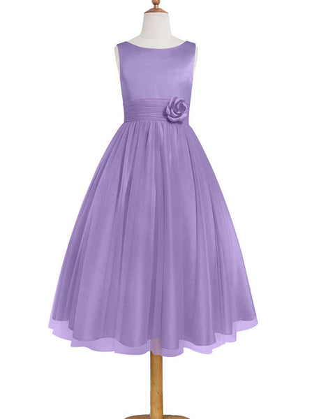 Lilac Junior Bridesmaid Dresses,Long Junior Bridesmaid Dress,JB00007 ...